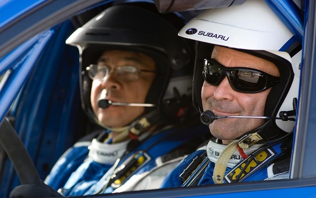Le copilote Stewart Hoo et le pilote Marc Lachapelle au Targa