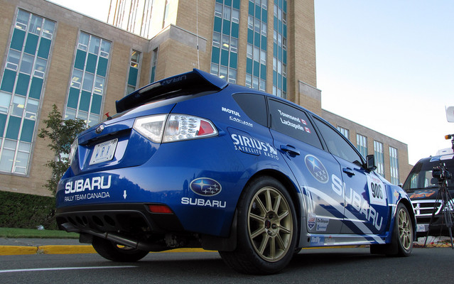 la STI Targa devant le parlement à St-Jean, Terre-neuve