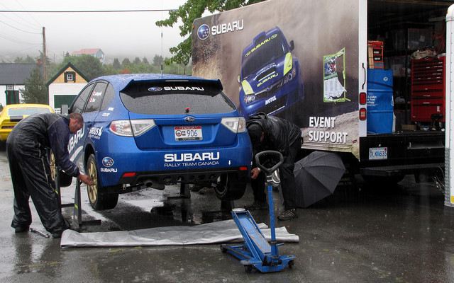 Derniers réglages bénéfiques pour la STI Targa à Brigus