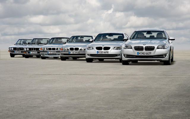 Les six générations de la BMW Série 5 de 1972 à aujourd'hui