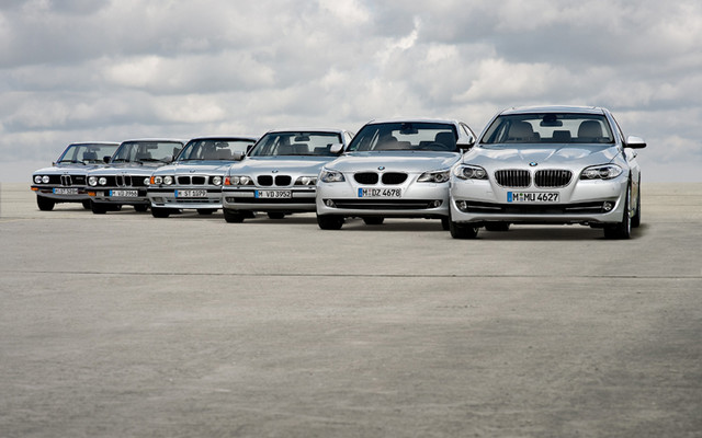 Les six générations de la BMW Série 5 de 1972 à aujourd'hui