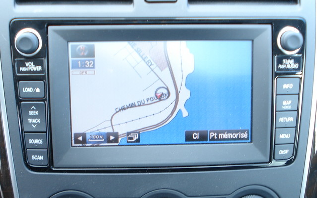 Le système de navigation s'utilise avec facilité.