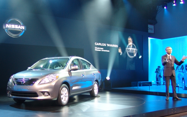 Nissan Versa 2012 lors du lancement