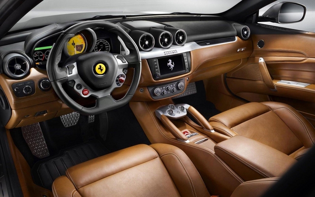 Ferrari FF: With a steering wheel controlled sequential gearbox