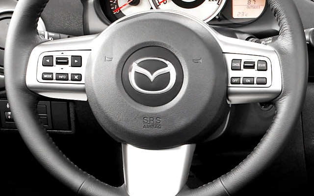 Mazda2: The Convenience Package includes a multi-functional steering wheel 