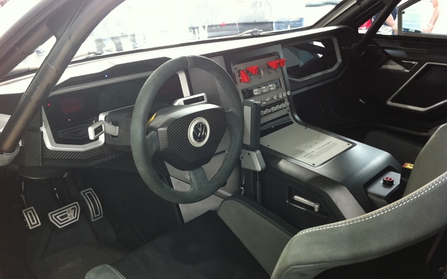 L'habitacle du VW Race Touareg