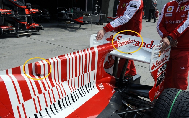 Photo 5 - F-Duct sur la Ferrari