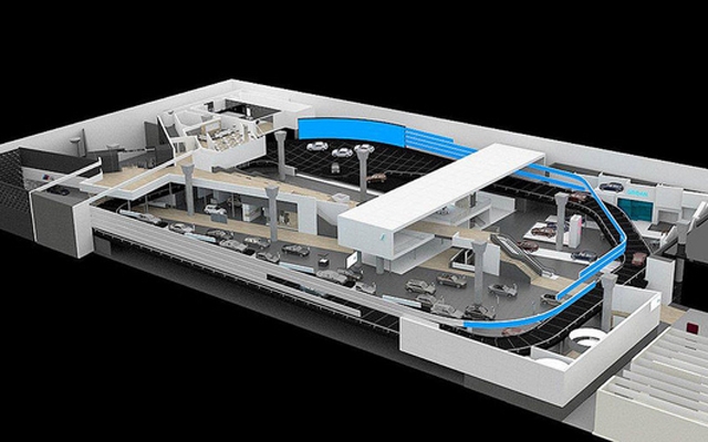 Kiosque BMW à Francfort