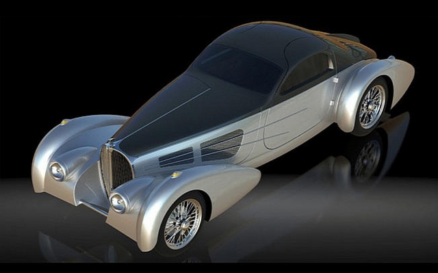 Delahaye Bugatti Type 57 S, une reproduction de la firme Delahaye USA