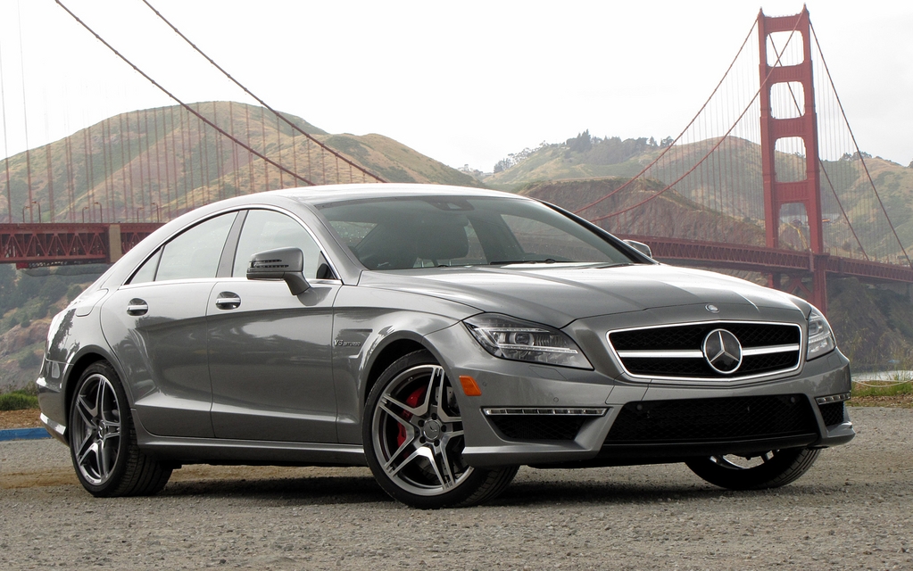 La CLS 63 AMG devant le pont Golden Gate à San Francisco