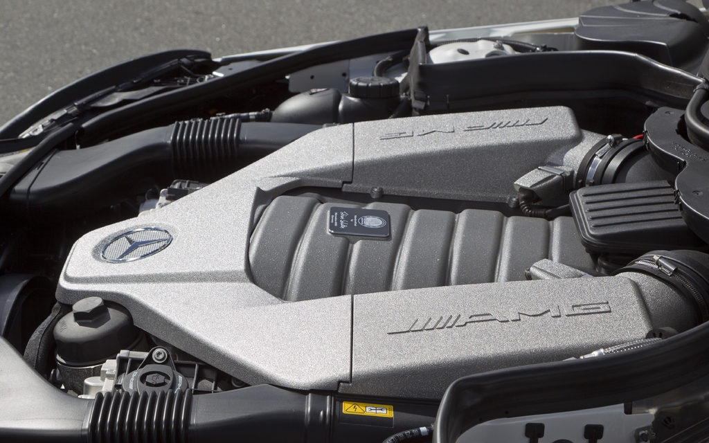 Le moteur V8 de 6,2 litres d'AMG