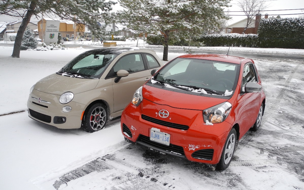 Fiat  500 vs Scion iQ