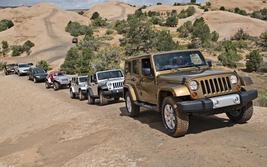 Offroad Jeep Wrangler off Road