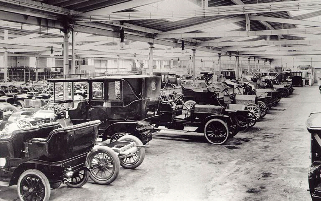 Atelier de production Opel en 1906