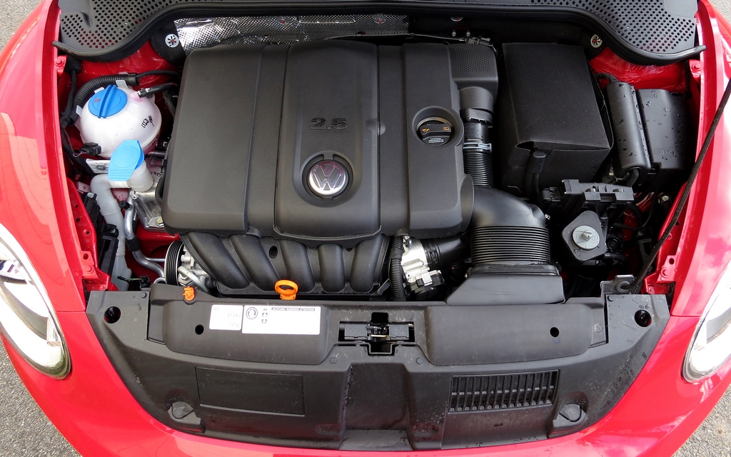 Le cinq cylindres de 2,5 litres de la Beetle