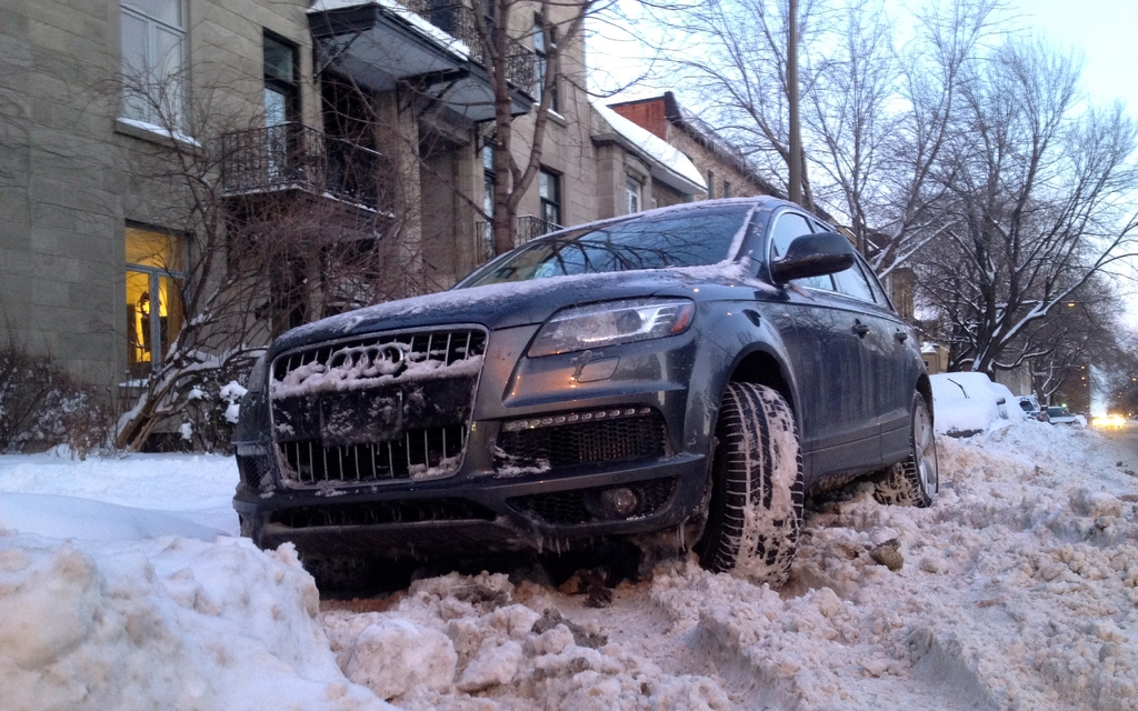 l'Audi Q7 TDI se moque de l'hiver