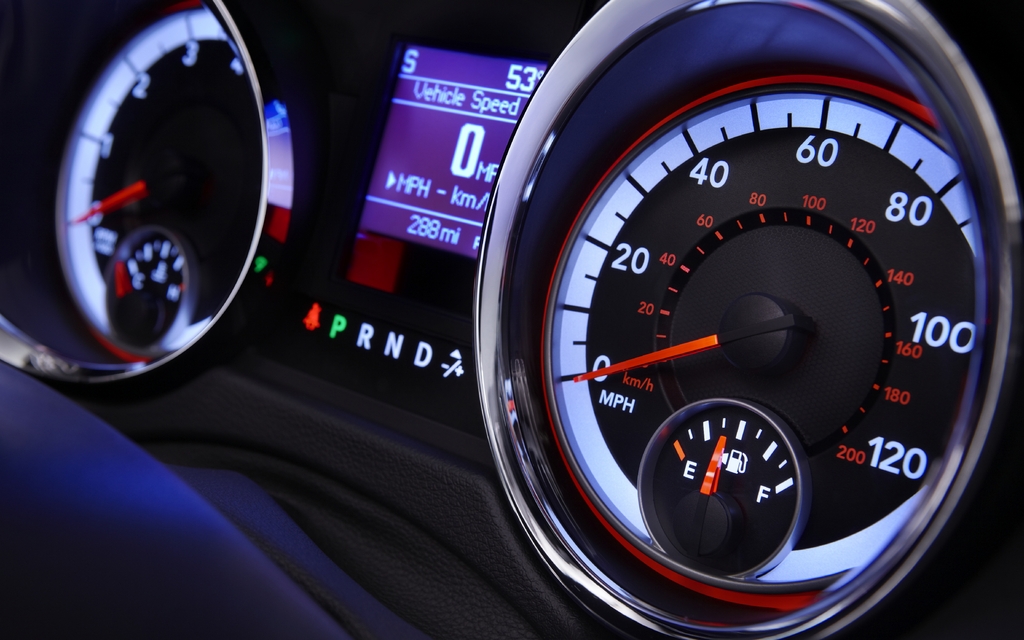 Dodge Grand Caravan: Very easy to read