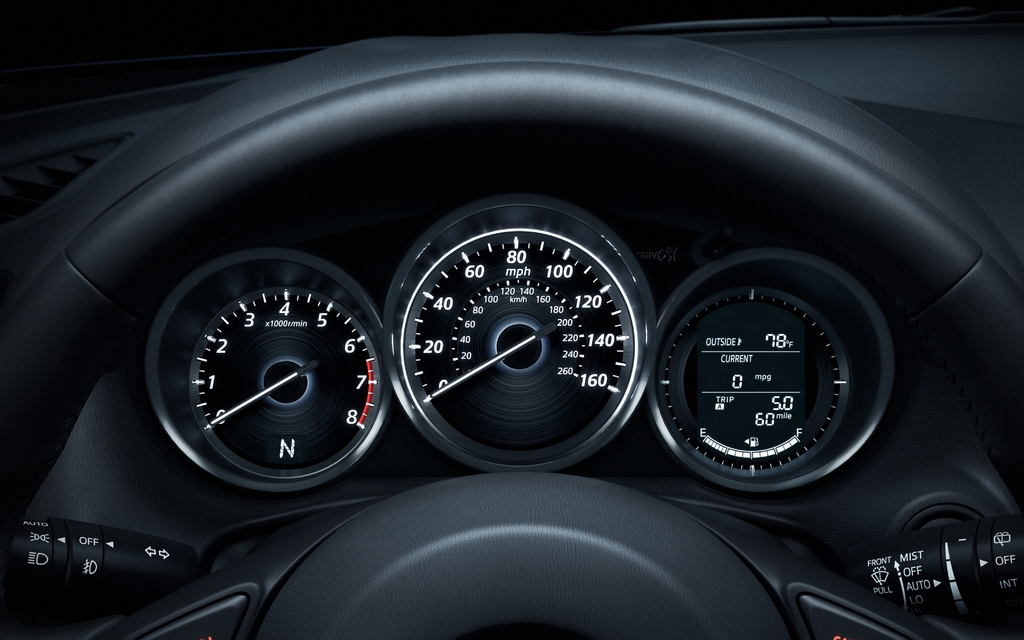 Mazda CX-5: A classic Mazda instrument cluster 