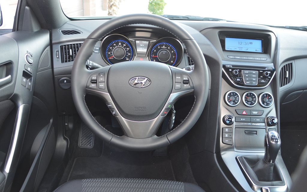 2013 Hyundai Genesis Coupe 2.0T. The dashboard is a total success.