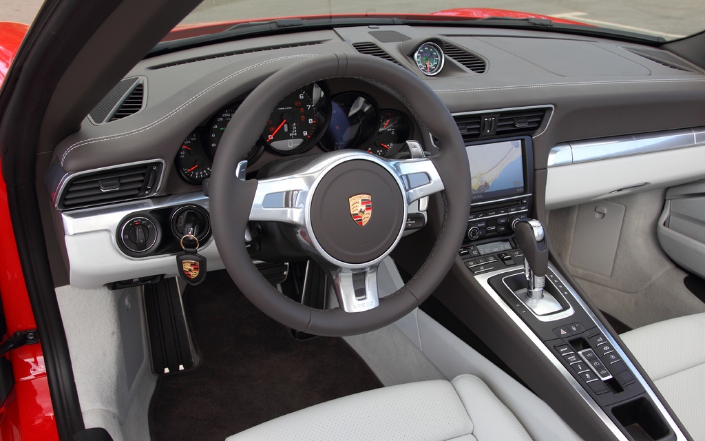 The 2012 Porsche 911 Cabrio’s meticulous finish.