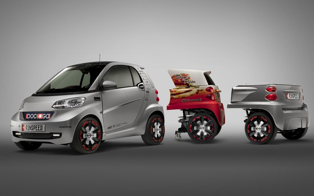 3 - Rinspeed Dock & GO: Smart à modules avec essieu de secours