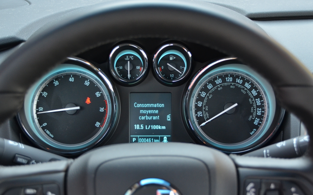 The gauges are well-designed 