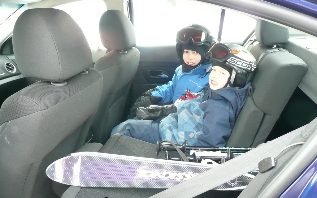 Enough space for the boys and skis. 
