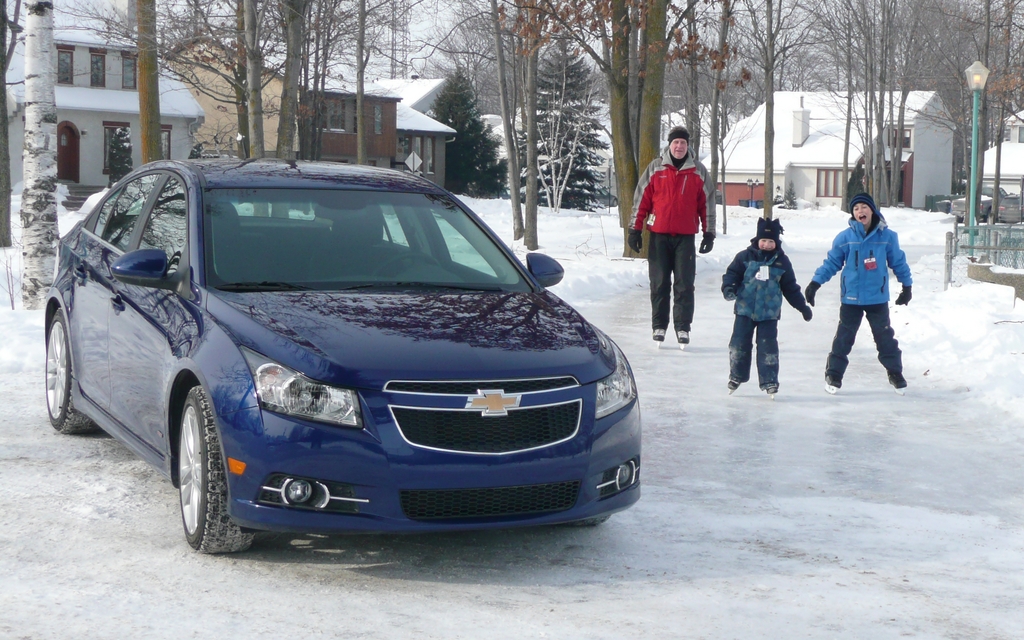 The Chevrolet Cruze takes on winter sports