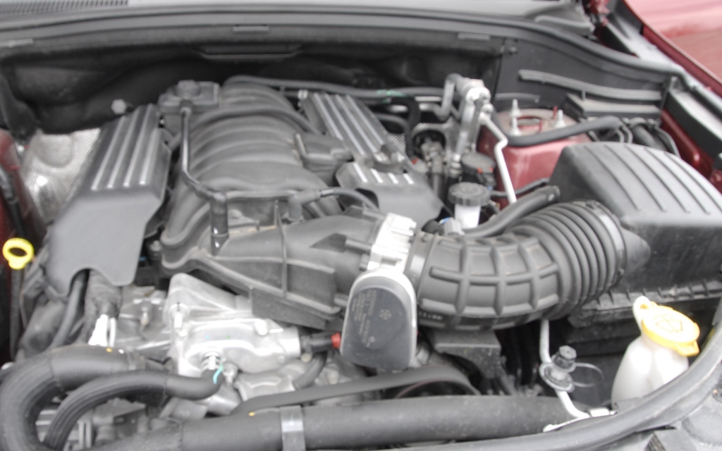 The 6.4-litre HEMI engine takes over from the 6.1-litre version