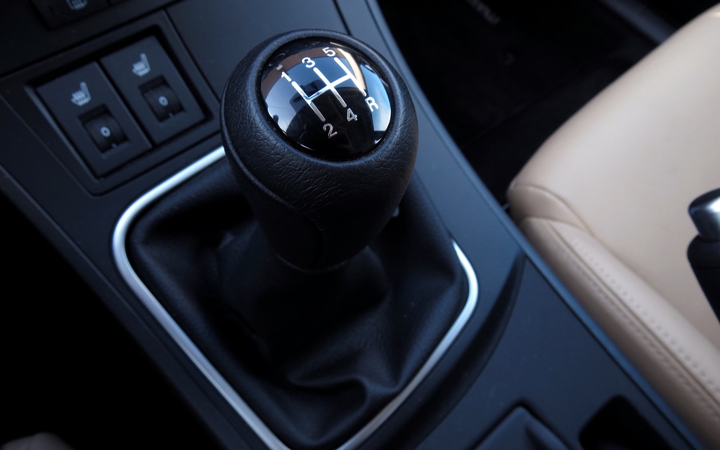 The GS’ five-speed manual gearbox