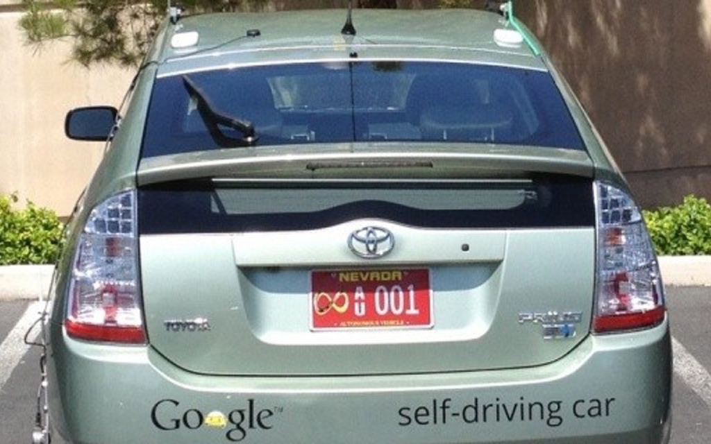 Google immatricule sa voiture à conduite automatique 