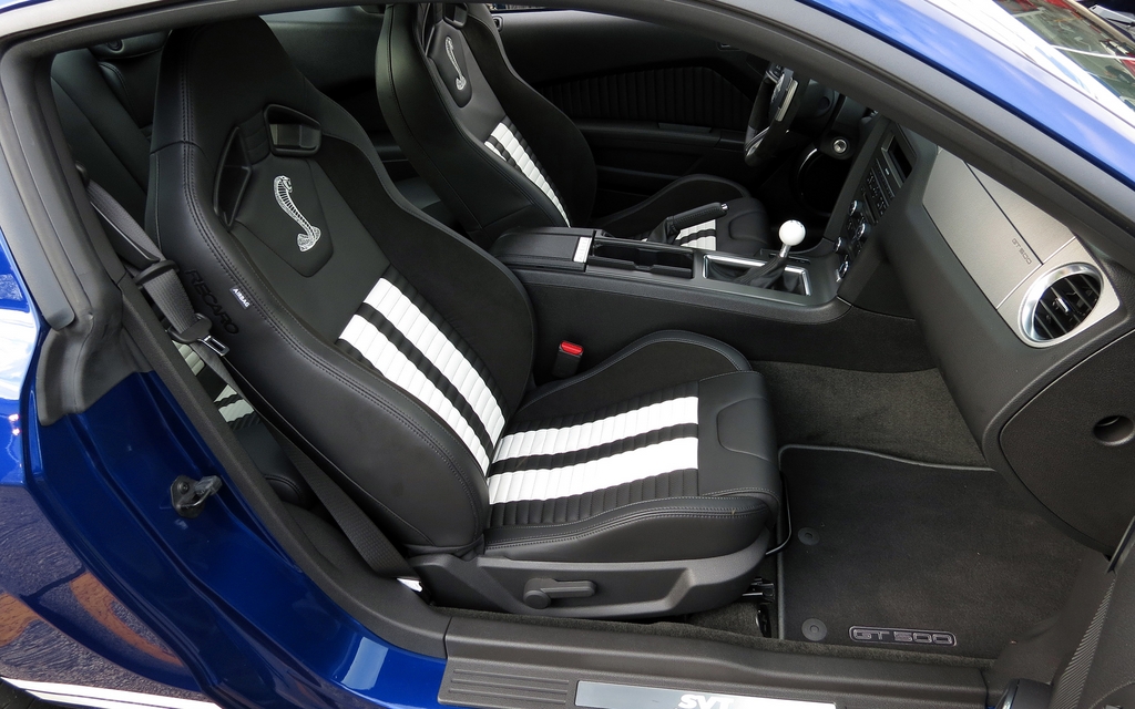 Les sièges Recaro du coupé Shelby GT500 