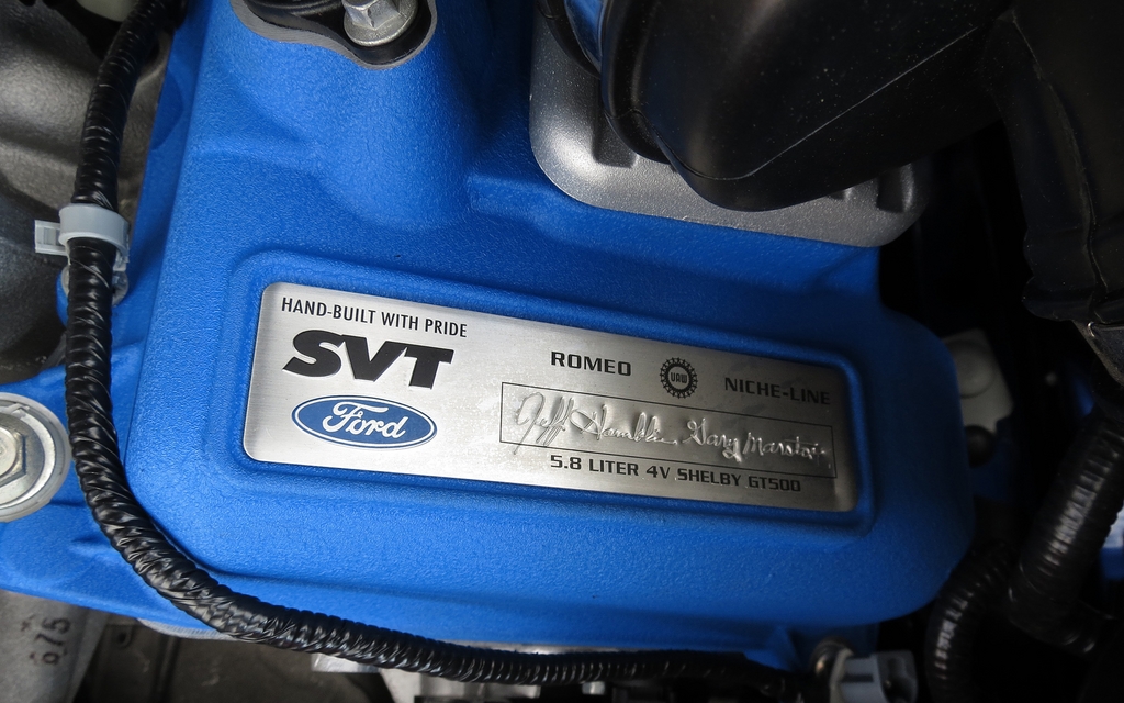 Each engine assembled by SVT in Romeo, Michigan is “signed”
