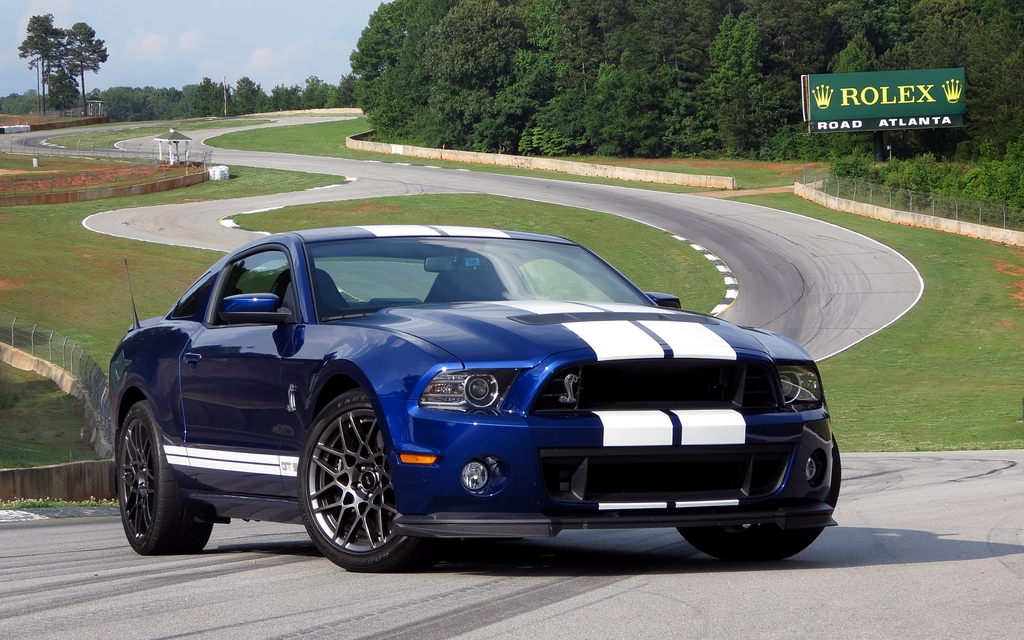 A GT500 taking on Road Atlanta’s famous “esses”