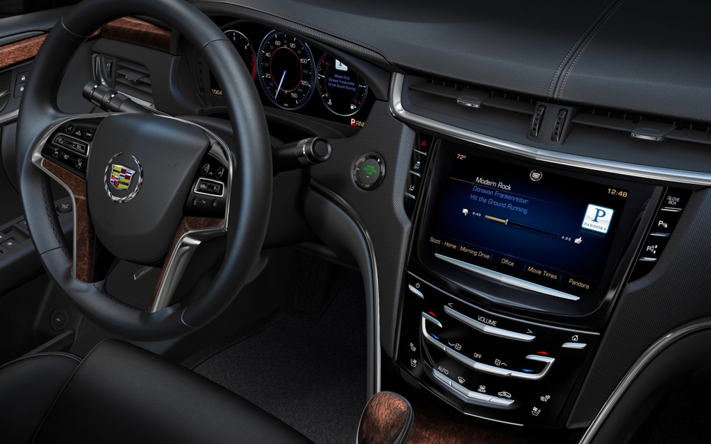 The dashboard is modern and ergonomic.