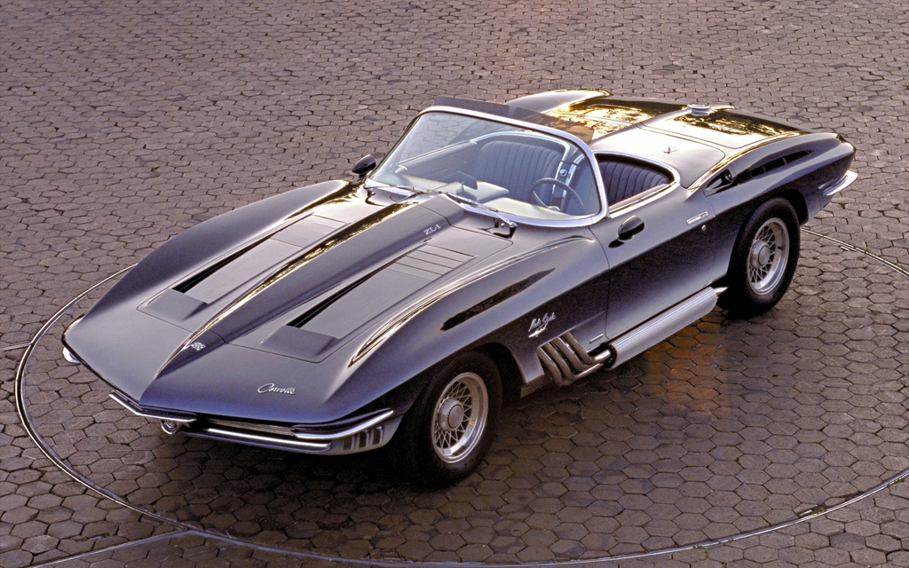 La Corvette Mako Shark 1961 sans son toit futuriste