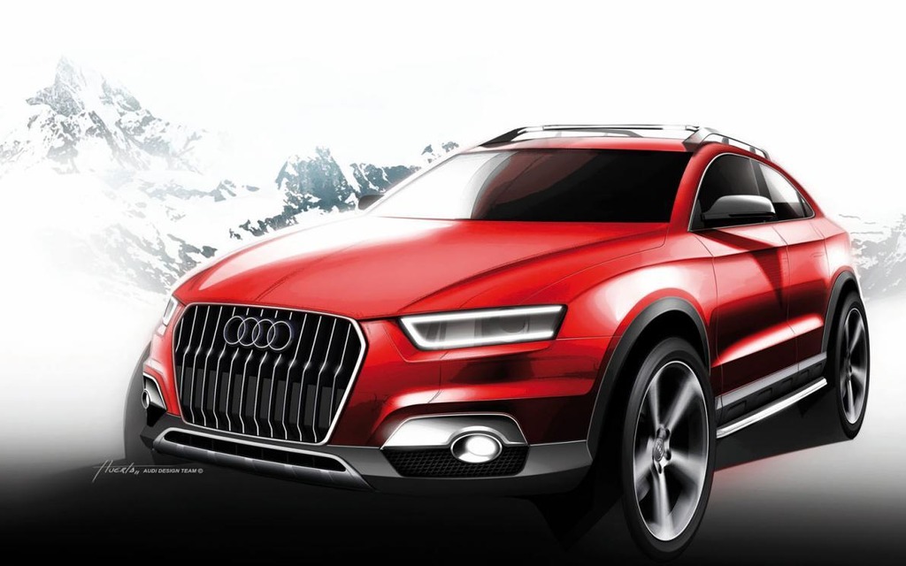 Audi Q3 Vail Concept, l'esquisse
