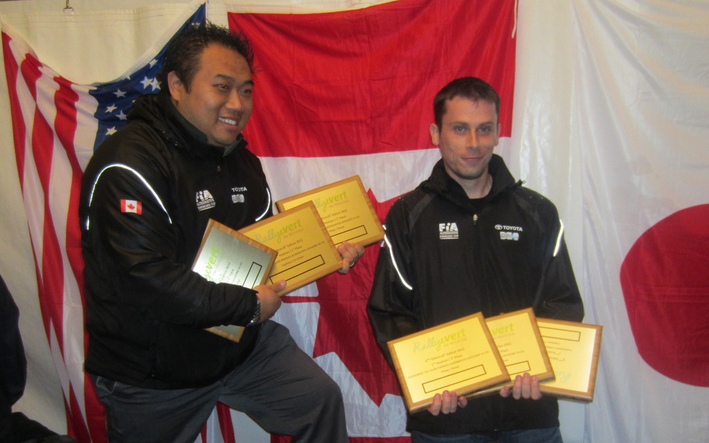 Les gagnants du Rallye vert, Vinh Pham et Alan Ockwell
