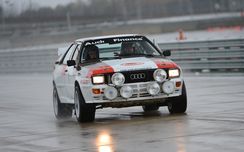 Audi avait apporté une Quattro, l'ancêtre, en quelque sorte, de la S4.