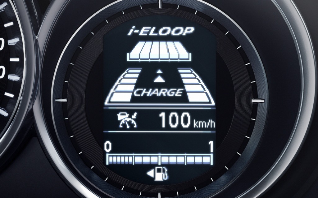 The i-eloop system helps use kinetic energy to recharge the battery.