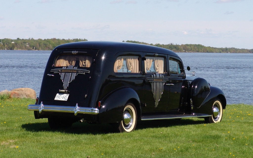 This hearse was based on the 1939 120 model.
