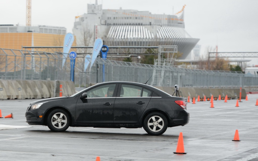 Les essais se sont effectués sur l'Ile Notre-Dame.