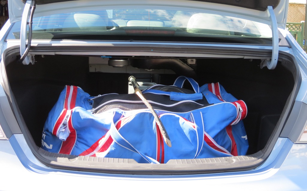 We told you that a hockey bag fits in the trunk!