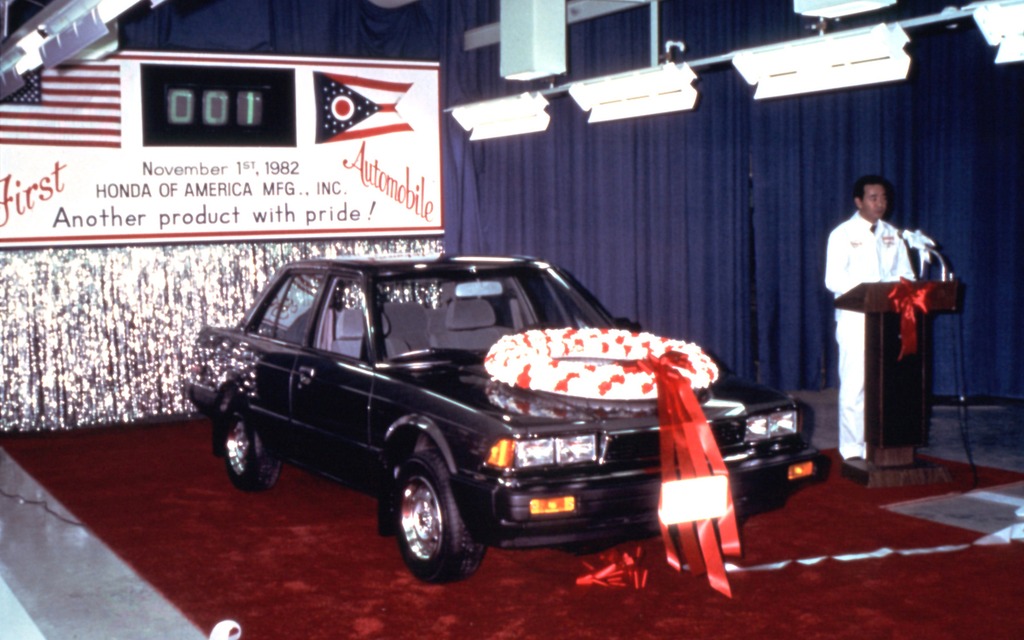 1982: première Honda Accord à sortir de l'usine d'assemblage