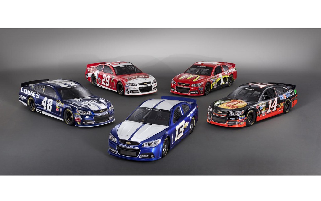 Bolides Chevrolet pour les courses NASCAR