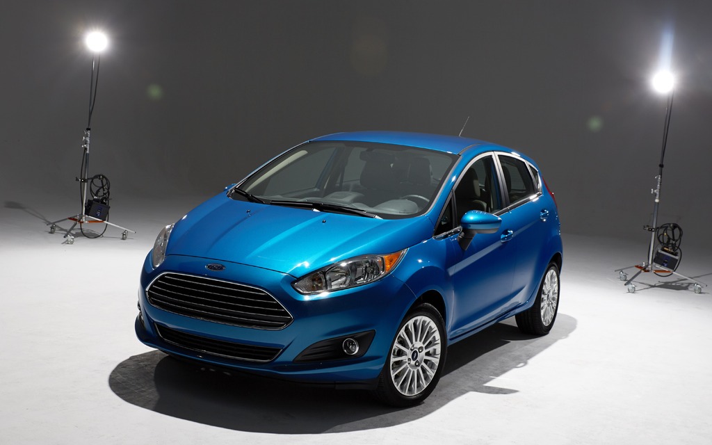 2014 Ford Fiesta : Notice the grille that now resembles that of the Fusion
