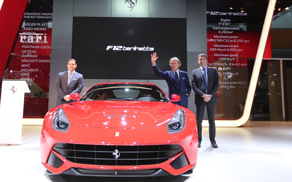 Dévoilement de la Ferrari F12 Berlinetta.