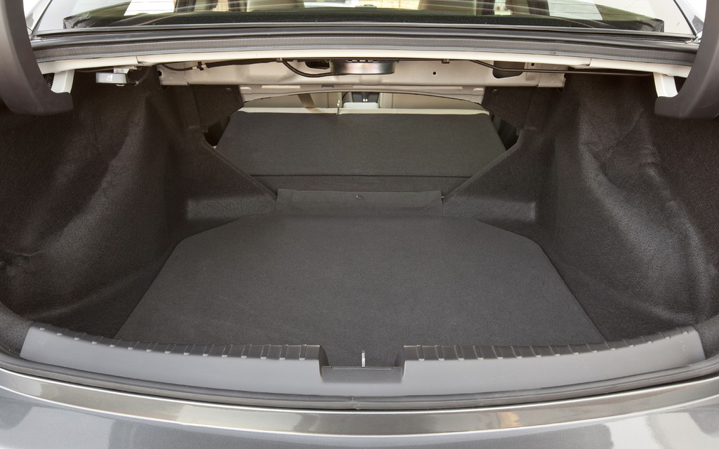 At 50 litres, the cargo area suits the family’s needs