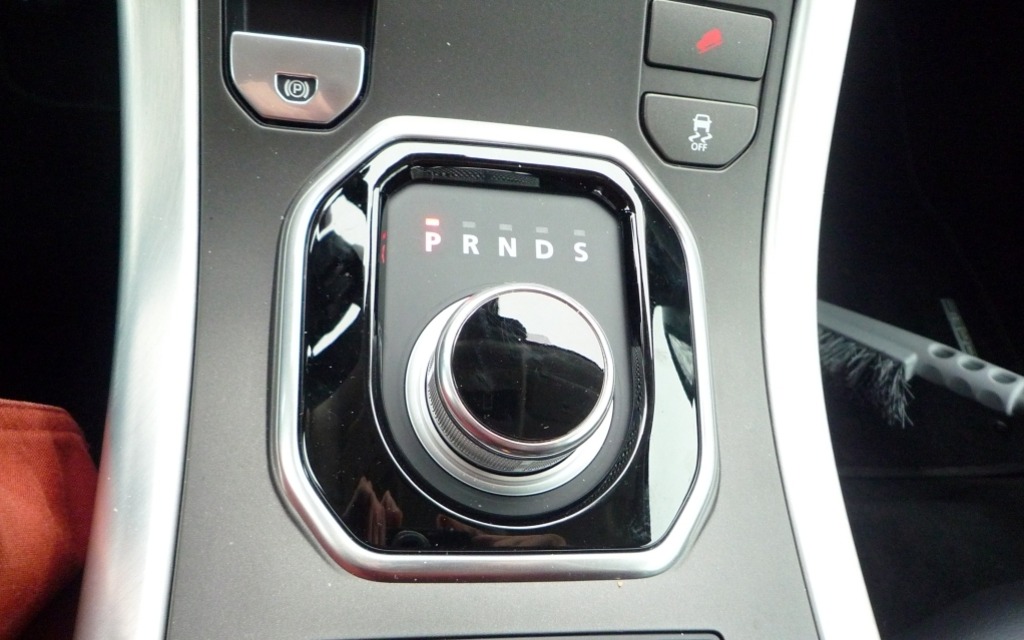  Shifting is controlled by one large button.