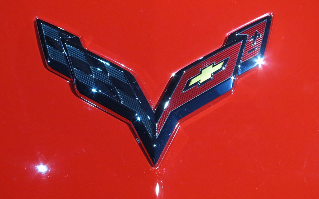  The new Corvette Stingray insignia. 